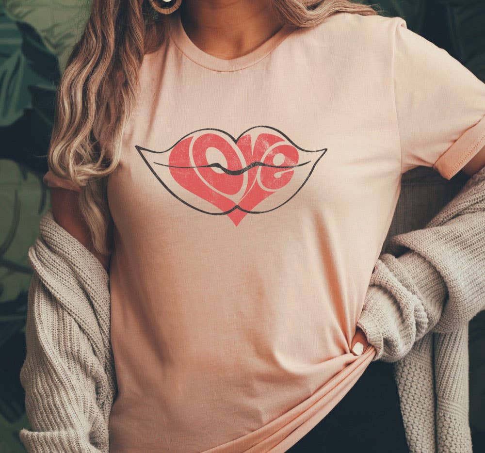 Shamaim - Vente T-shirt sérigraphié – femme - LÈVRES LOVE2