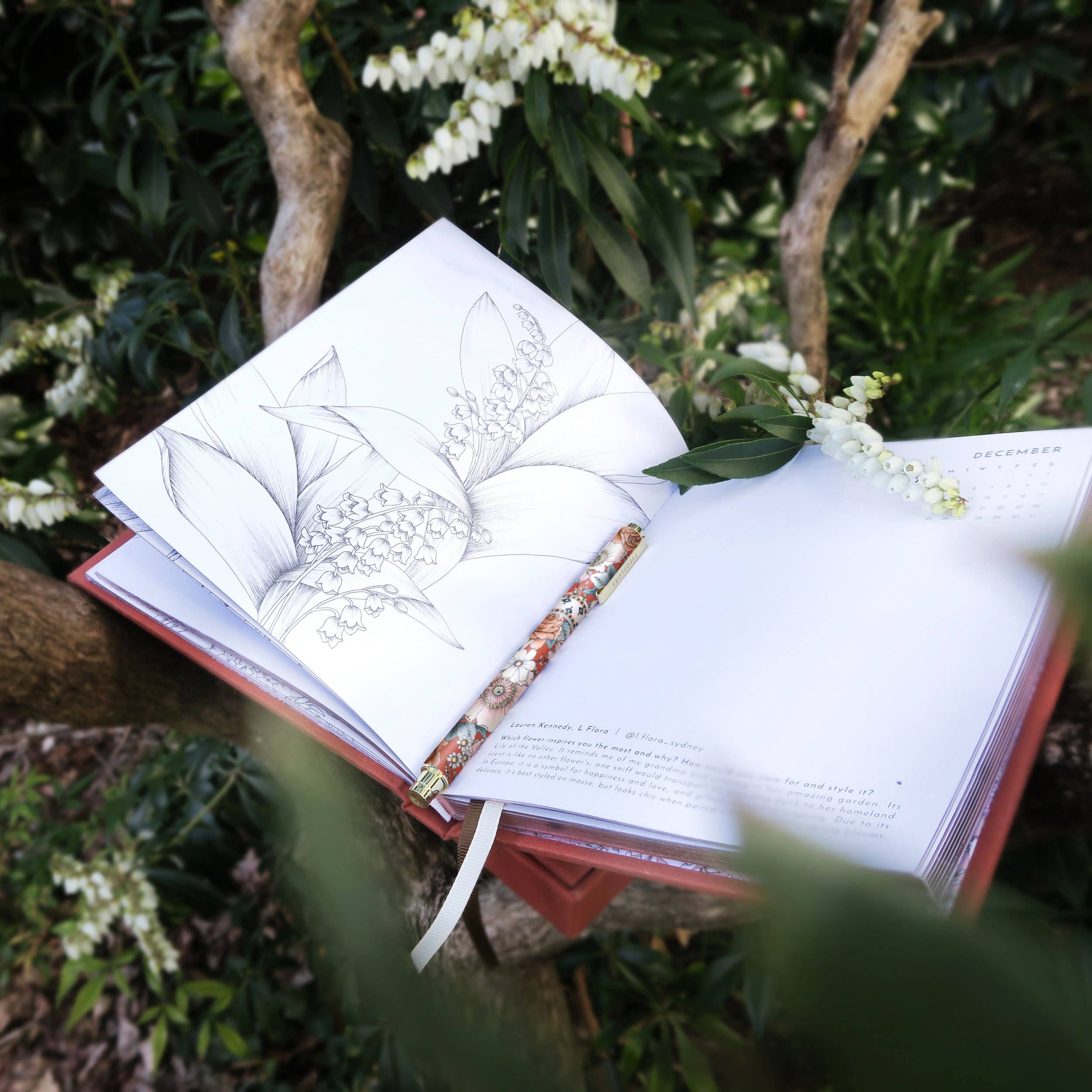 Typoflora - Vendita all'ingrosso Penne - Penna Rollerball - Bouquet In Ruggine2