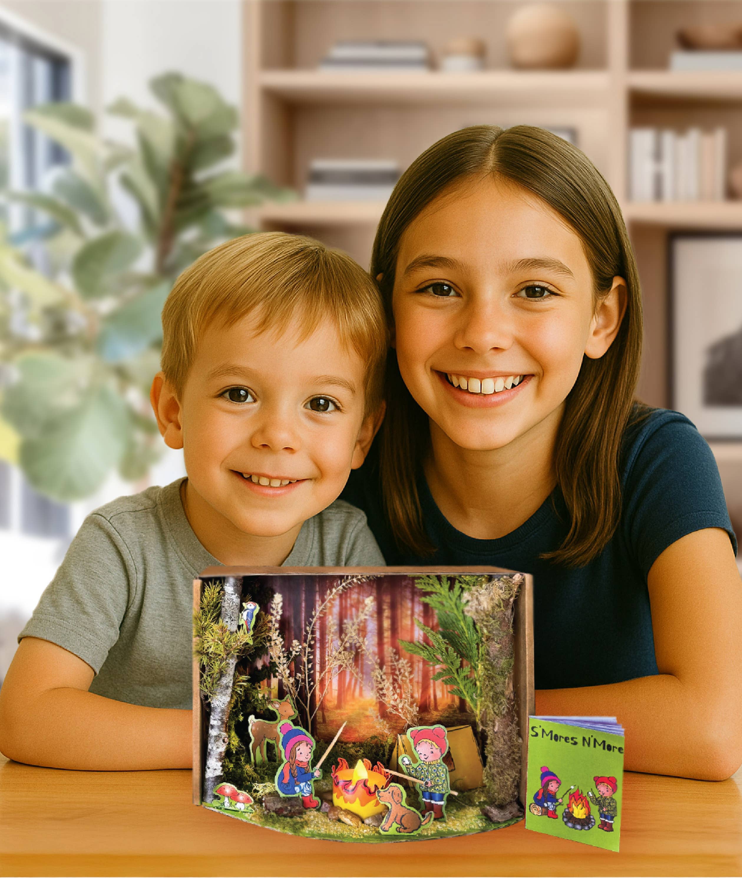 Heidi Huckleberry - Wholesale DIY Craft Kit - Nature Diorama Craft Kit: Make a Scene - S'MORES N'MORE -DIY1