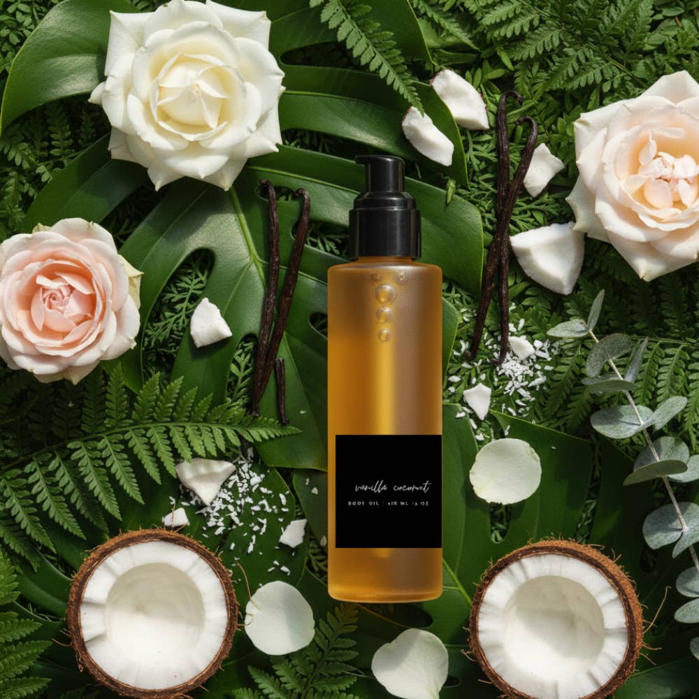 Benjamin Soap Co. - Wholesale Bath/Body Oil - Limited Edition Vanilla Coconut Body Oil