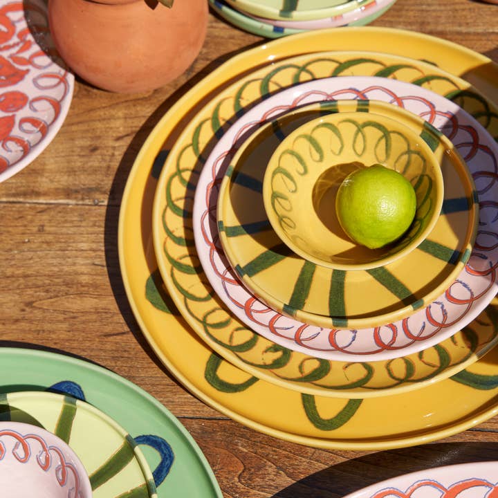 Couleur Nature - Wholesale Charger plate - Amalfi Service Charger Plate Mustard - 12.6" Diameter7