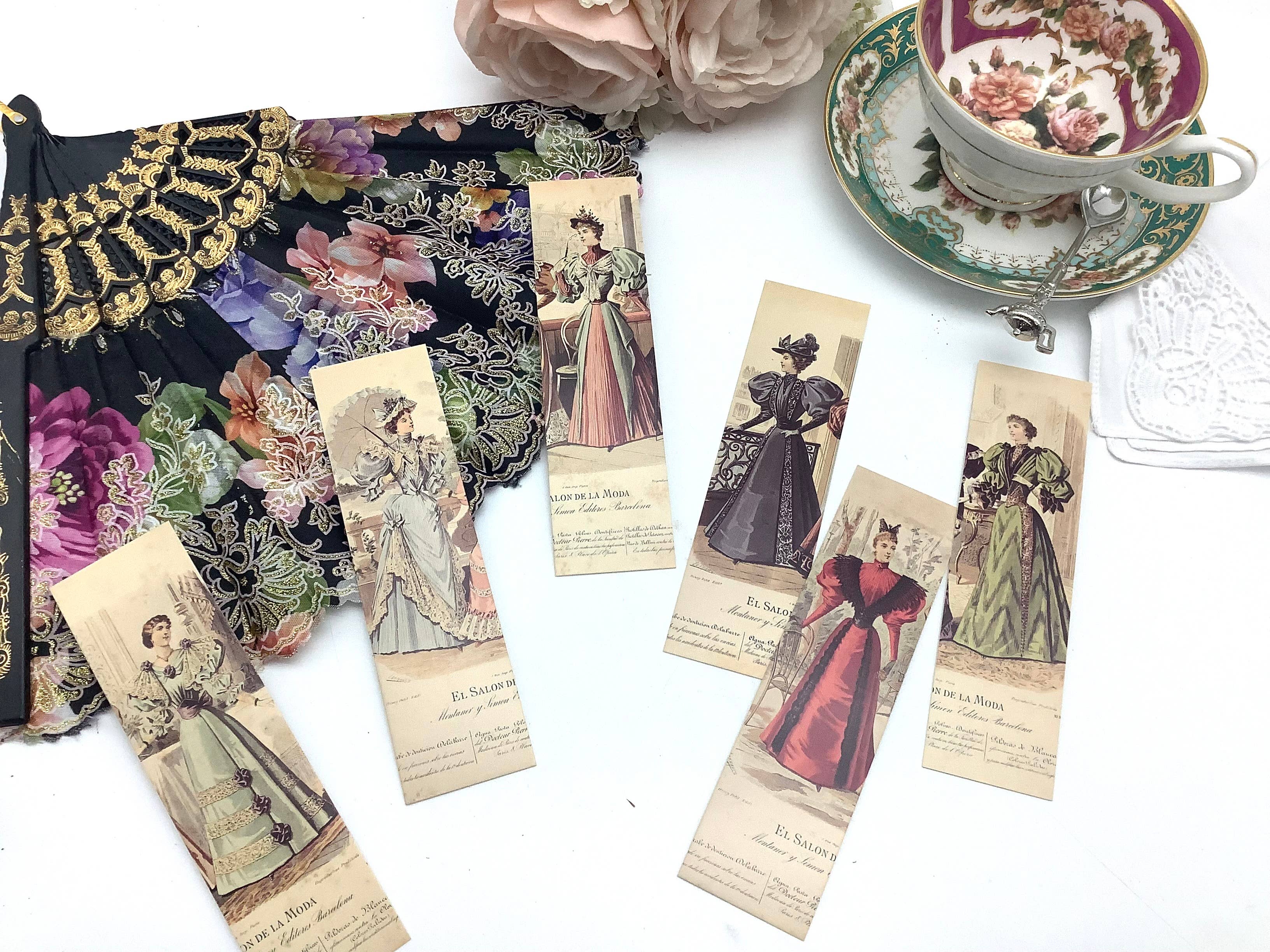 All Little Cute Things - Wholesale Tea bags - Tea and Bookmark with French Tea packet victorian ladies8