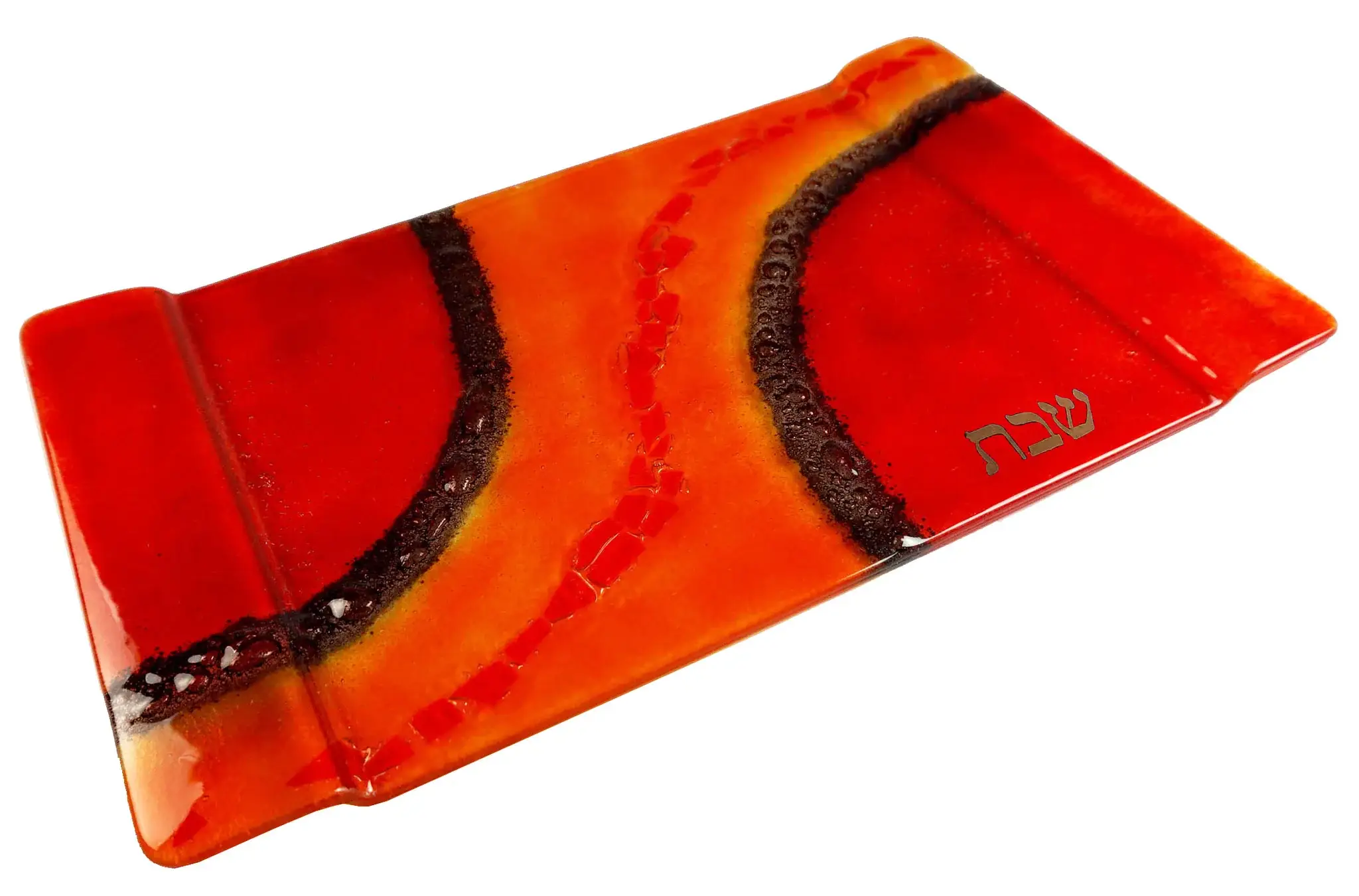 Calypso Chile - Wholesale Decorative Tray - Challah Tray - Handmade Fused Glass - Judaica2