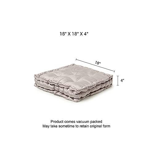 Light Gray · REDEARTH · Velvet Floor Pillows-Premium Rayon Cotton for wholesale on Faire