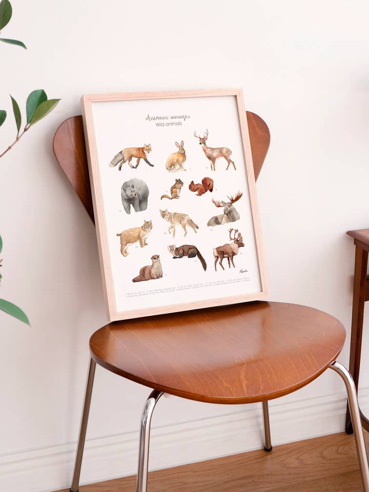 Animaux sauvages, Impression d'art pour la vente par Hobeika Art