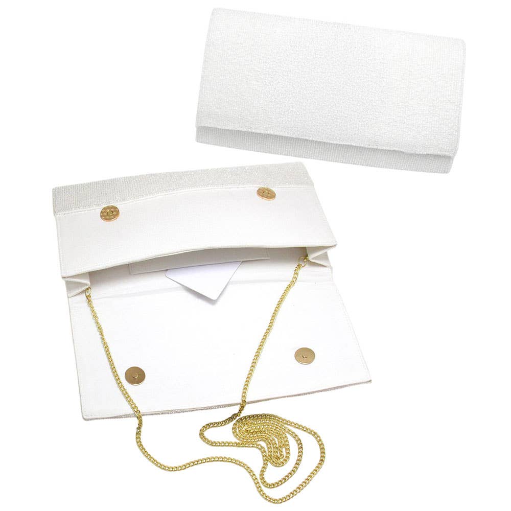 Sensibling Corp. - Vendita all'ingrosso Pochette - Donna - Pochette/borsa a tracolla con motivo Smile con perline1