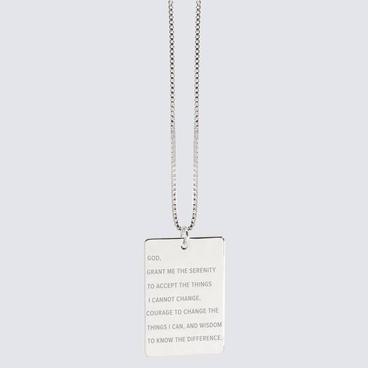 The Giving Keys - Vente Colliers à pendentif - Collier avec pendentif prière de sérénité5