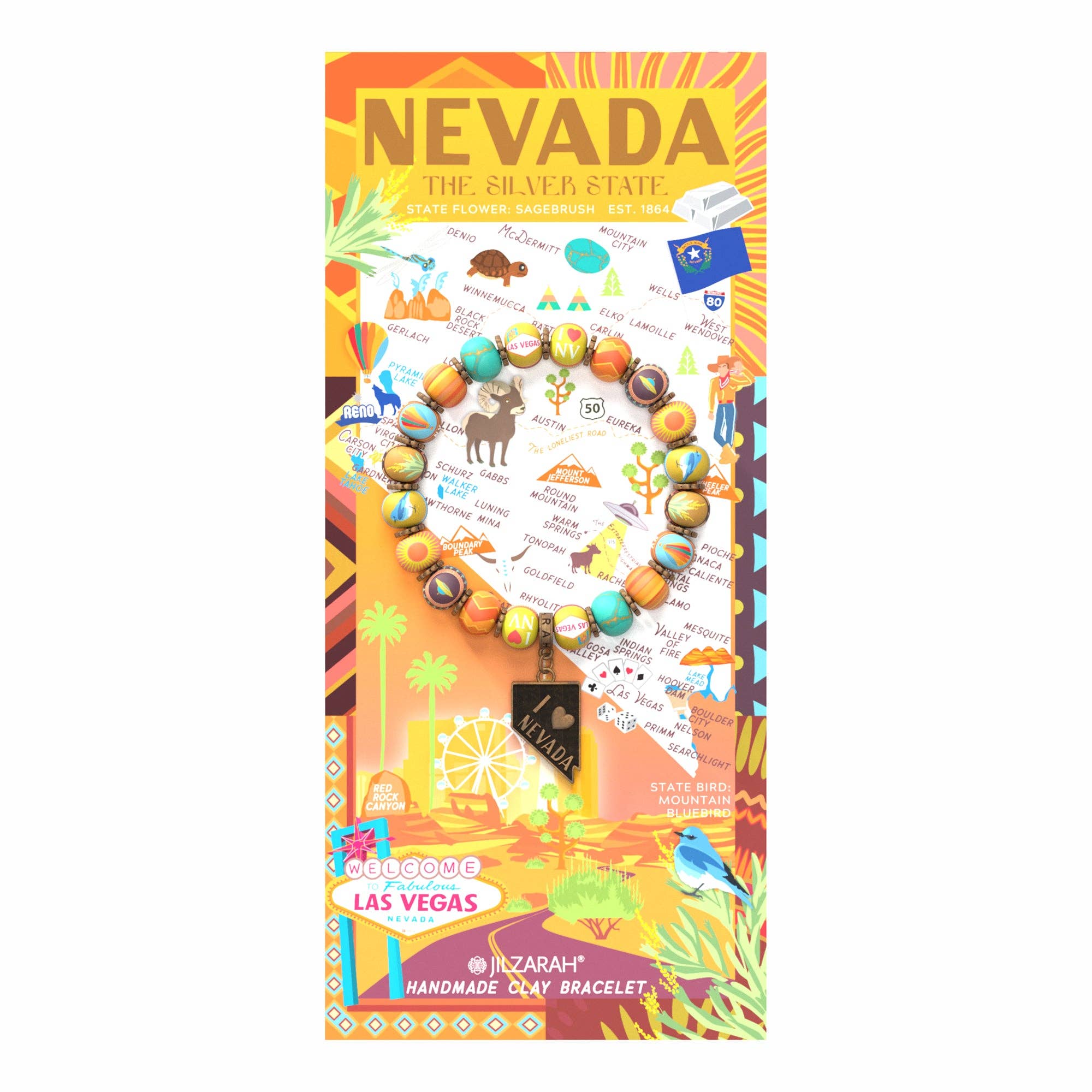 JILZARAH - Wholesale Beaded Bracelet - Nevada Places We Love Bracelet0