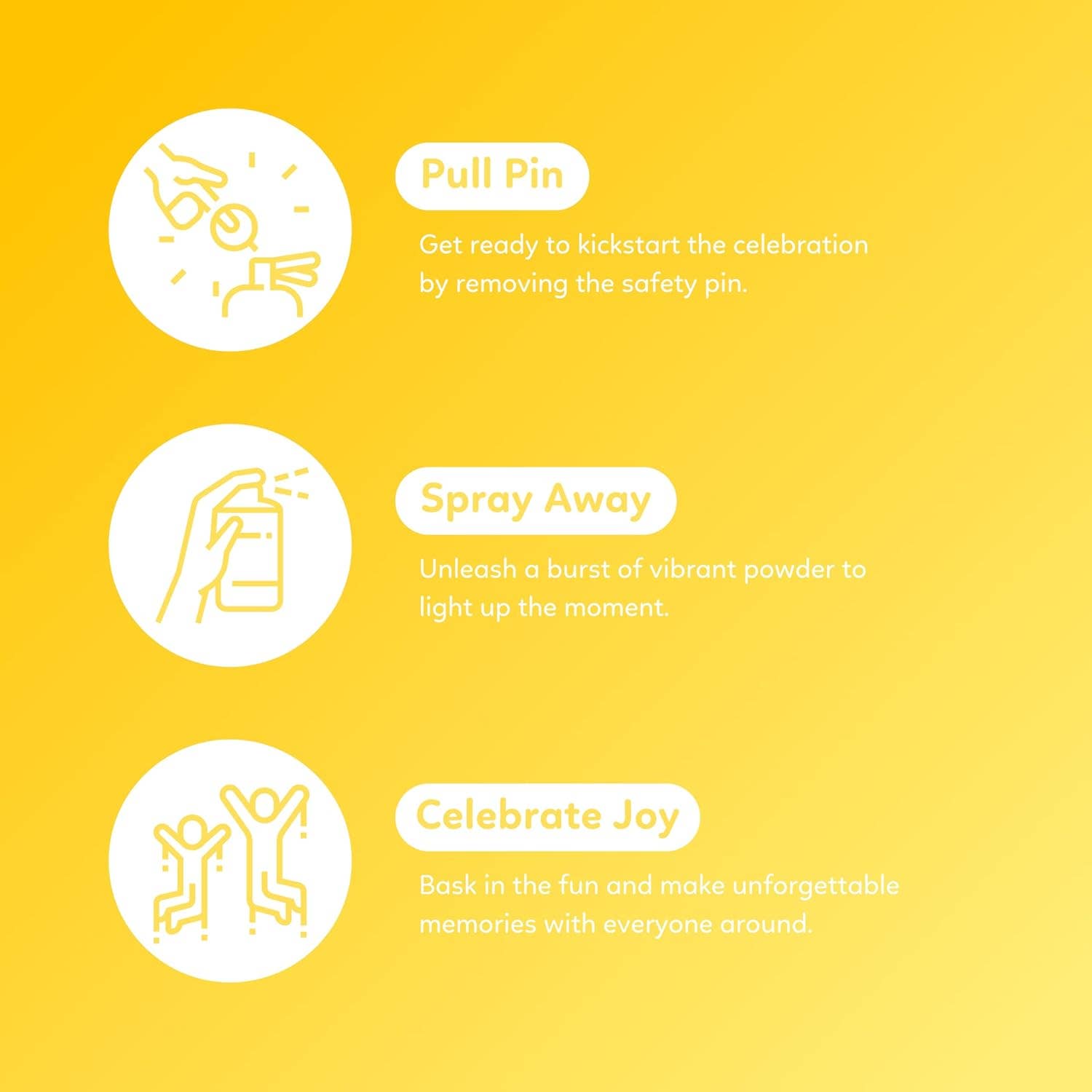 TUR Party Supplies - Wholesale Confetti - Biodegradable Non-Toxic Yellow Spray Powder2