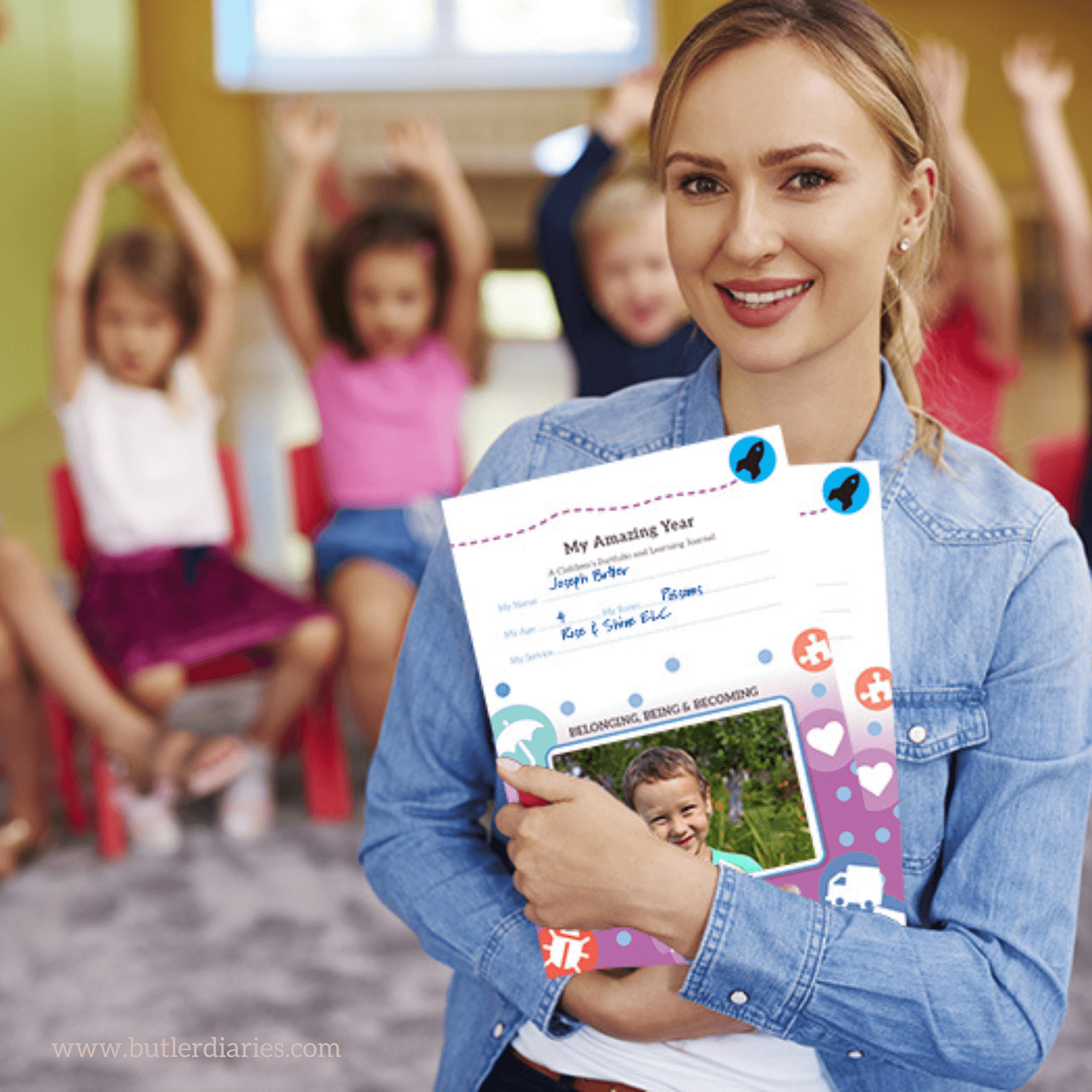 Butler Diaries - Wholesale Journal/Diary - Kids - My Amazing Year - Portfolio Learning Journal for Children A41