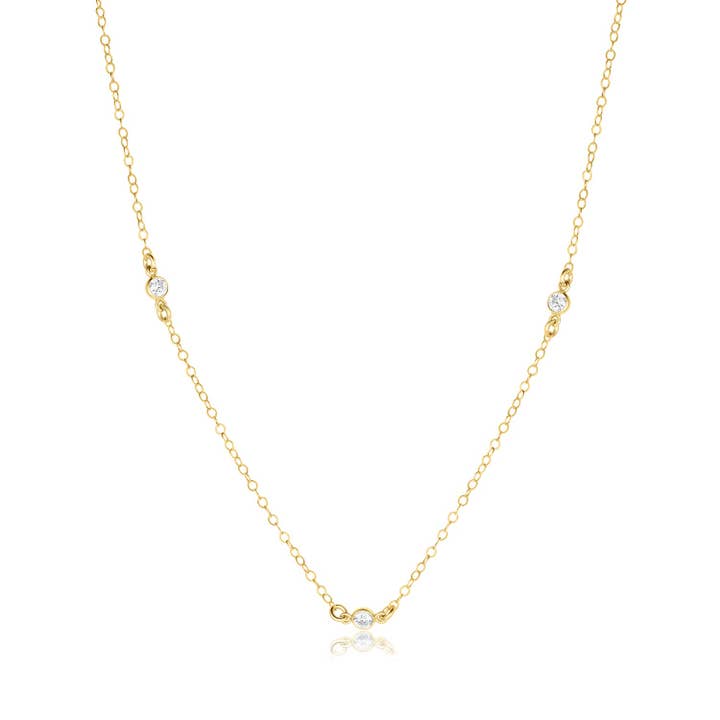 Birthstone Station Necklace for wholesale by Set & Stones