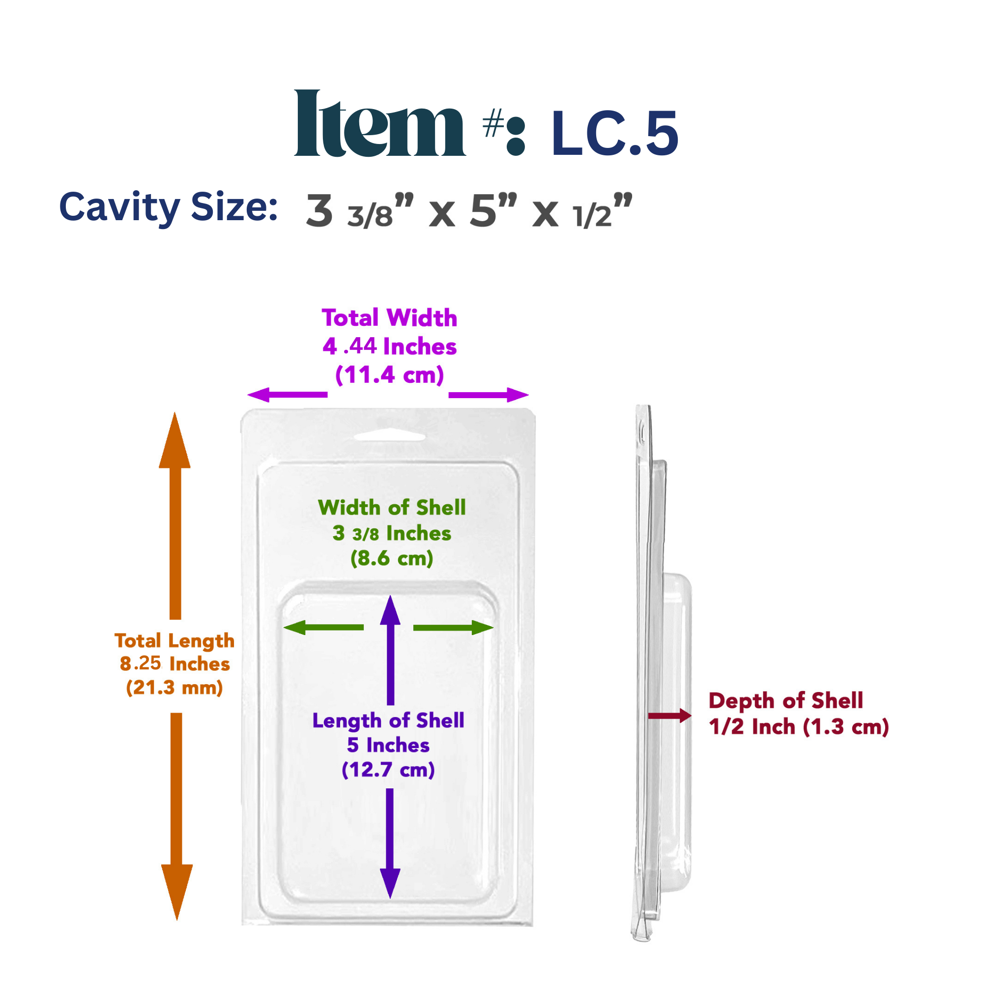 Vici Pack - Wholesale Retailer Display - Beauty & Wellness - Retail Display Clear Blister Packaging, Set of 25 8
