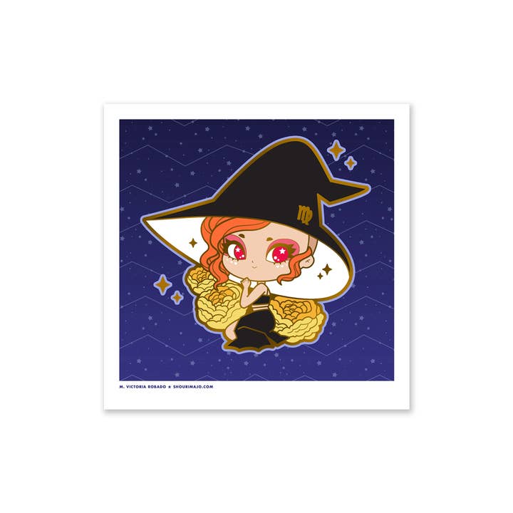 SHOURIMAJO - Wholesale Art Print - Art Prints Zodiac Chibi Witches5