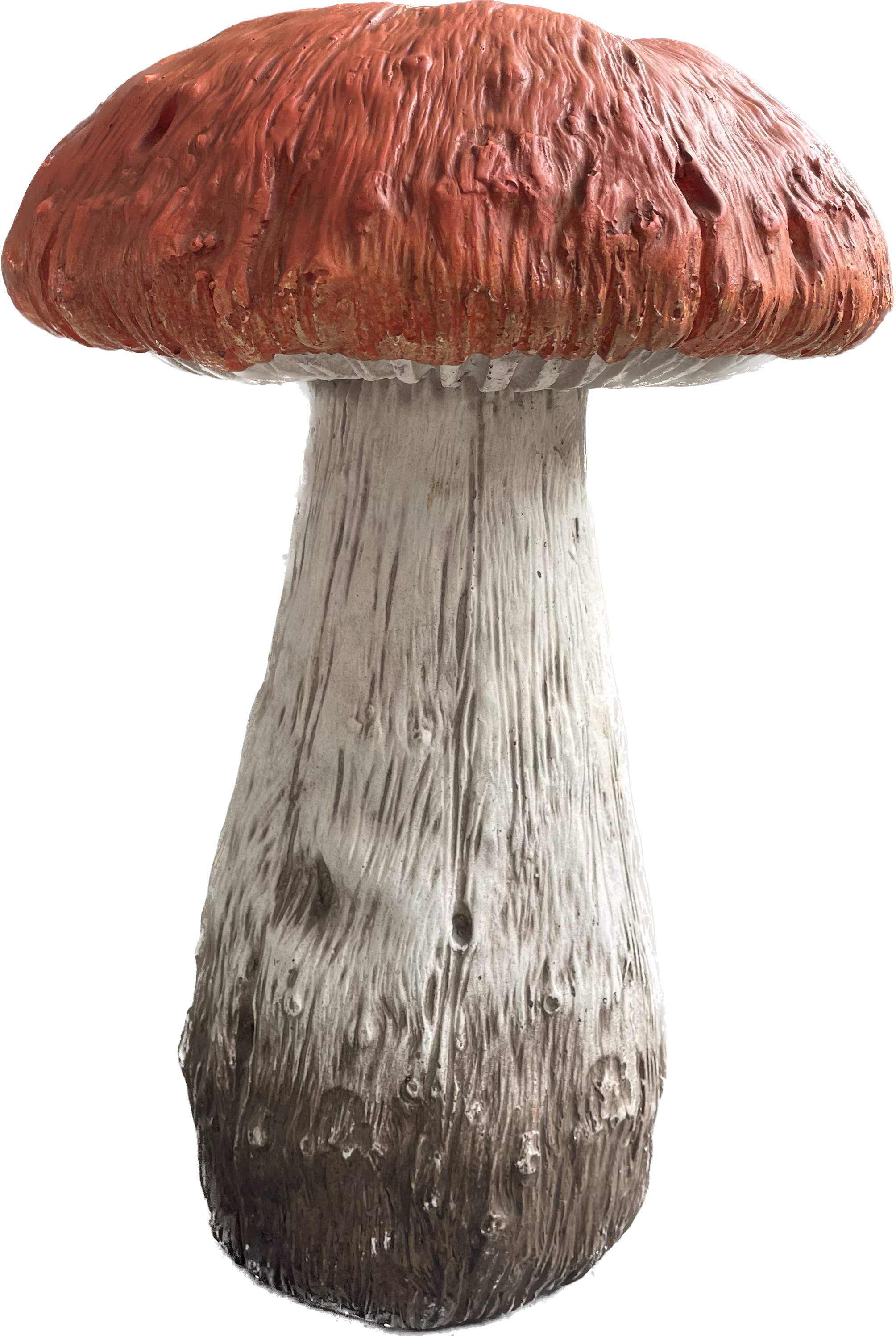 Galt International Company - Vente Bibelots/décorations d'extérieur - Statue en forme de champignon rouge ou orange avec capuchon 15"7