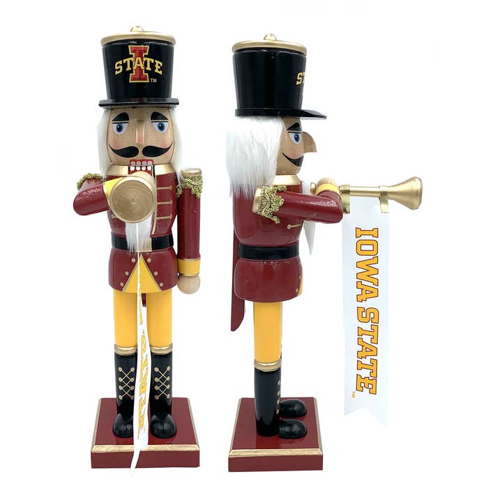 14" Iowa State Bugler Nutcracker for wholesale by Santa’s Workshop Inc.