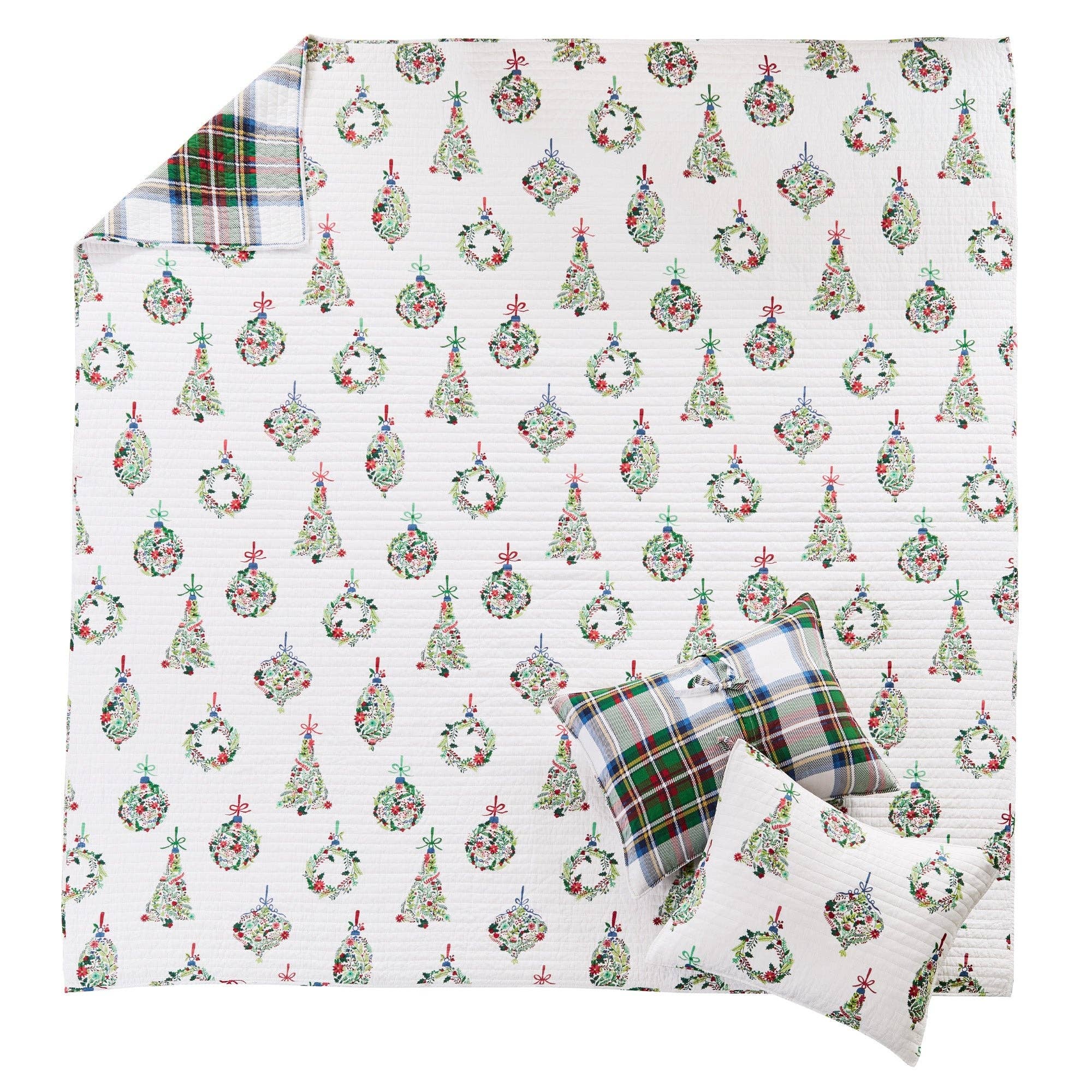 Multi Festive Baubles Quilt Set for wholesale on Faire3