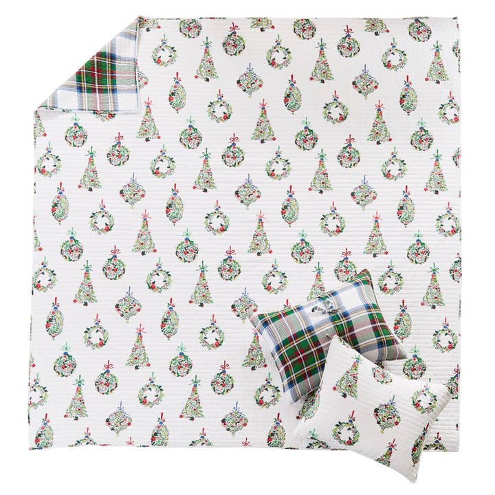 Multi Festive Baubles Quilt Set for wholesale on Faire3