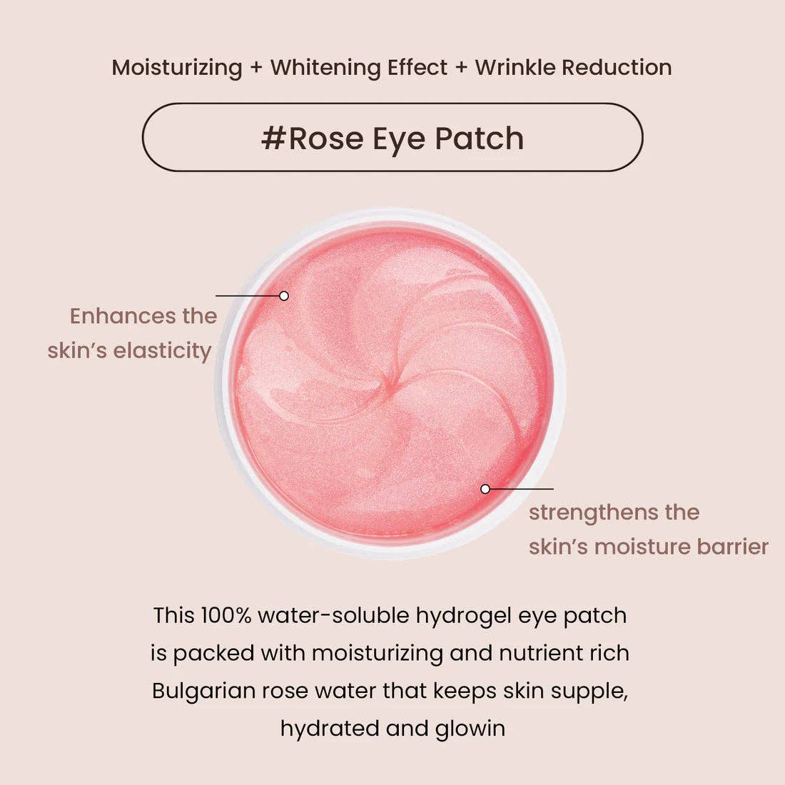 Glowiss - Wholesale Eye Treatment Mask - HEIMISH Bulgarian Rose Water Hydrogel Eye Patch 1.4g/0.05oz *60pcs1