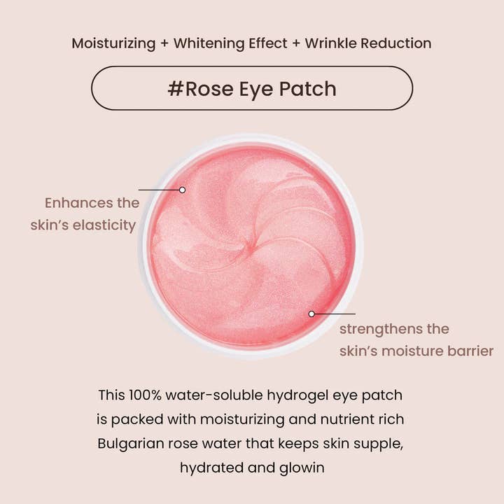 Glowiss - Wholesale Eye Treatment Mask - HEIMISH Bulgarian Rose Water Hydrogel Eye Patch 1.4g/0.05oz *60pcs1