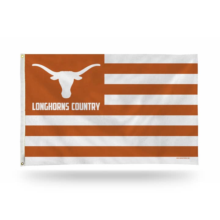 Rico Industries - Wholesale Flag - NCAA Texas "Country" 3' x 5' Premium Banner Flag