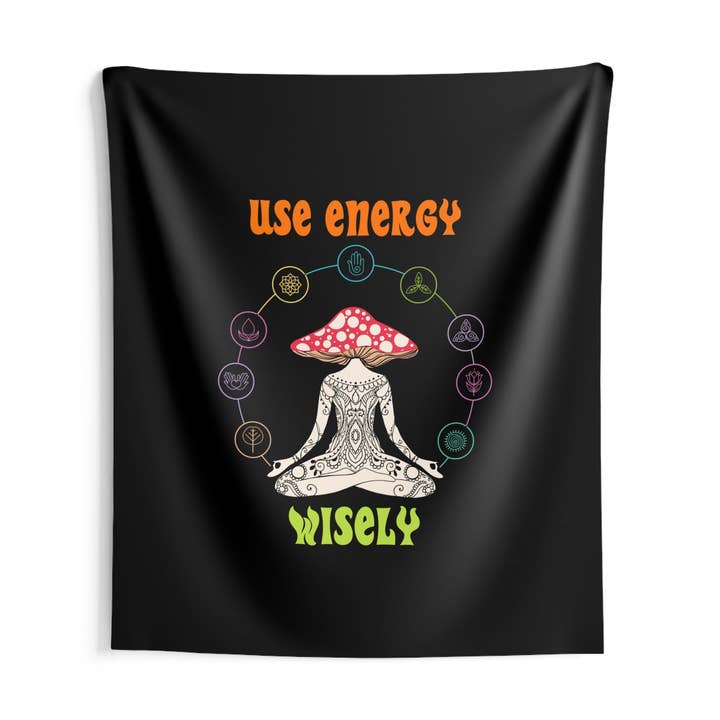 Arazzo da Parete Energia Cosmica Usata con Saggezza per la vendita all'ingrosso da parte di Restored By Nature Company