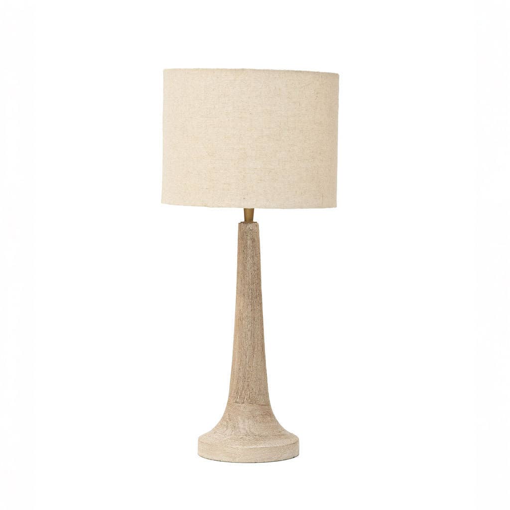 Arthur Cameron - Wholesale Accent/Desk Lamp - Backwell Sandblasted Medium Table Lamp, with Cream Linen Shade5