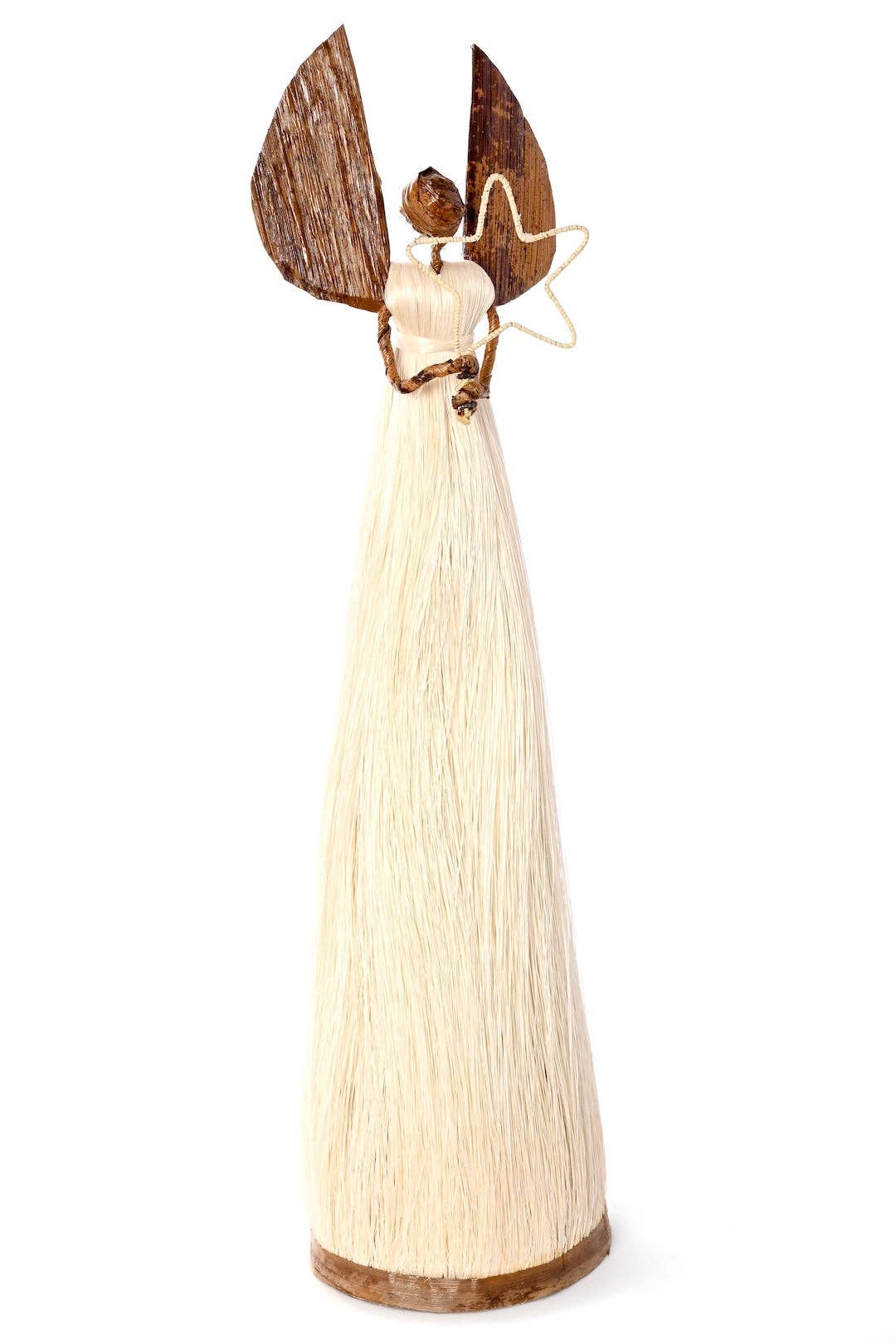 Swahili | AFRICAN MODERN - Wholesale Sculpture - Tall Natural Sisal Angel of Light Holiday Sculpture1