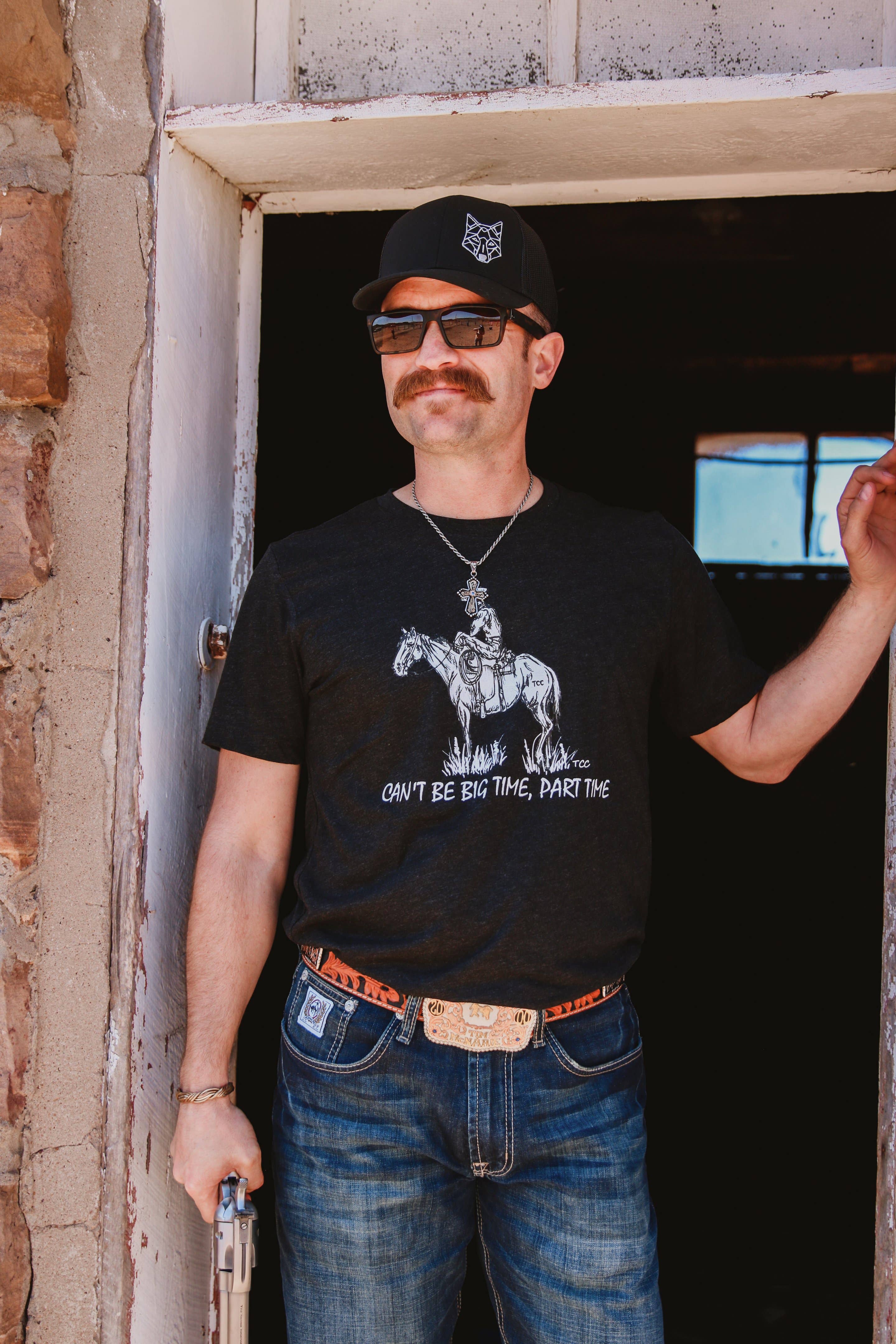 The Coyote Cowgirl - Wholesale Screen Printed T-Shirt - Men's - Big Time Men- Bulk- 156B2
