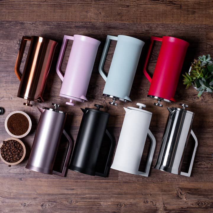 Lafeeca - Wholesale French Press - French Press Coffee Maker Double Wall Stainless Steel 1L13