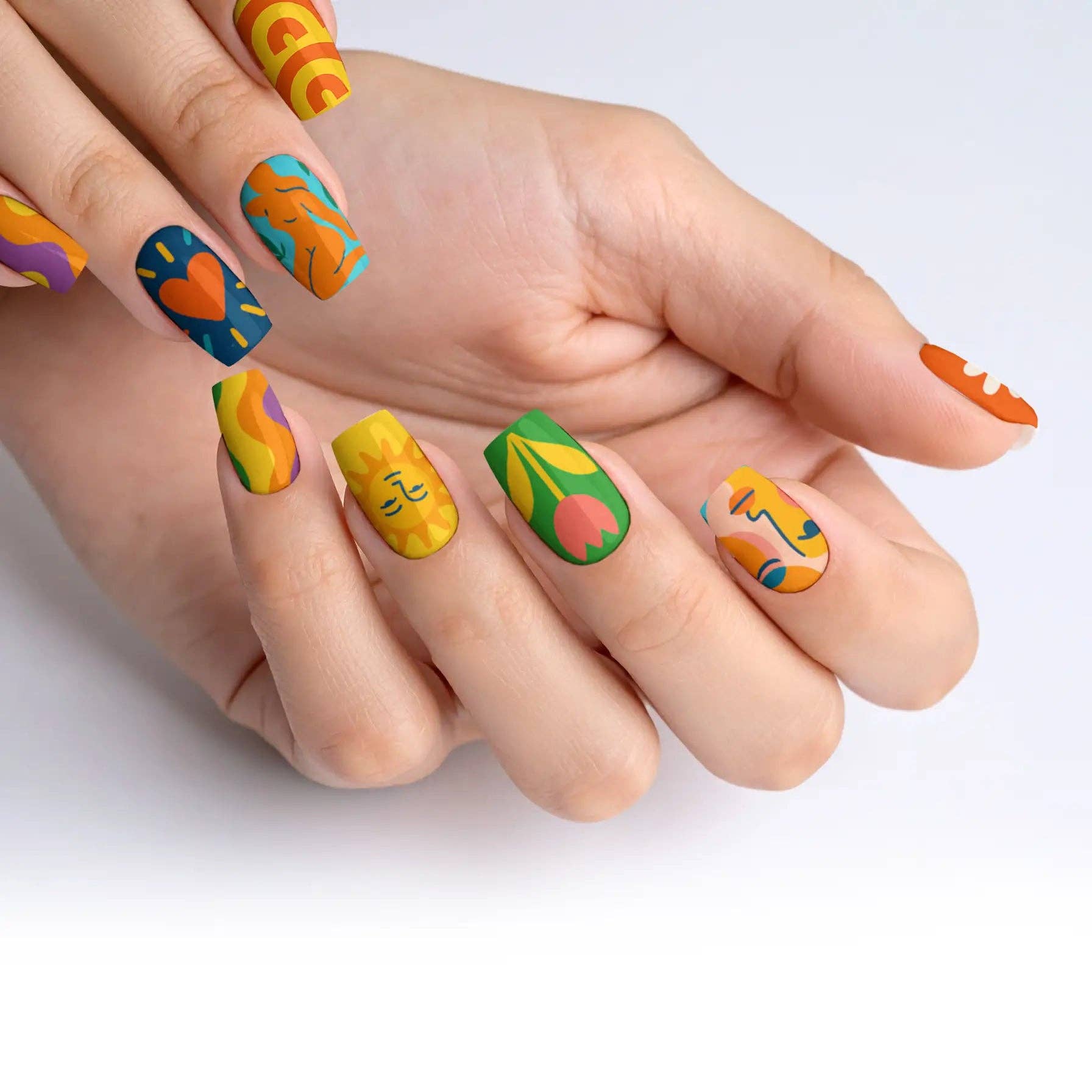 FYNE BODY - Wholesale Press-on/fake nails - Splat-tastic Canvas Creativity Press-On Nails81