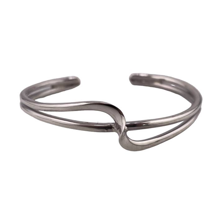 Wave Cuff Armband Sterling Silver för wholesale av Select Lines