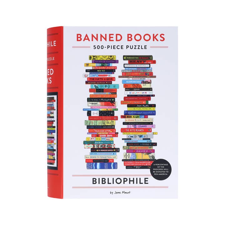 Chronicle Books - Wholesale Puzzle - Adult - Bibliophile Banned Books 500-Piece Puzzle5