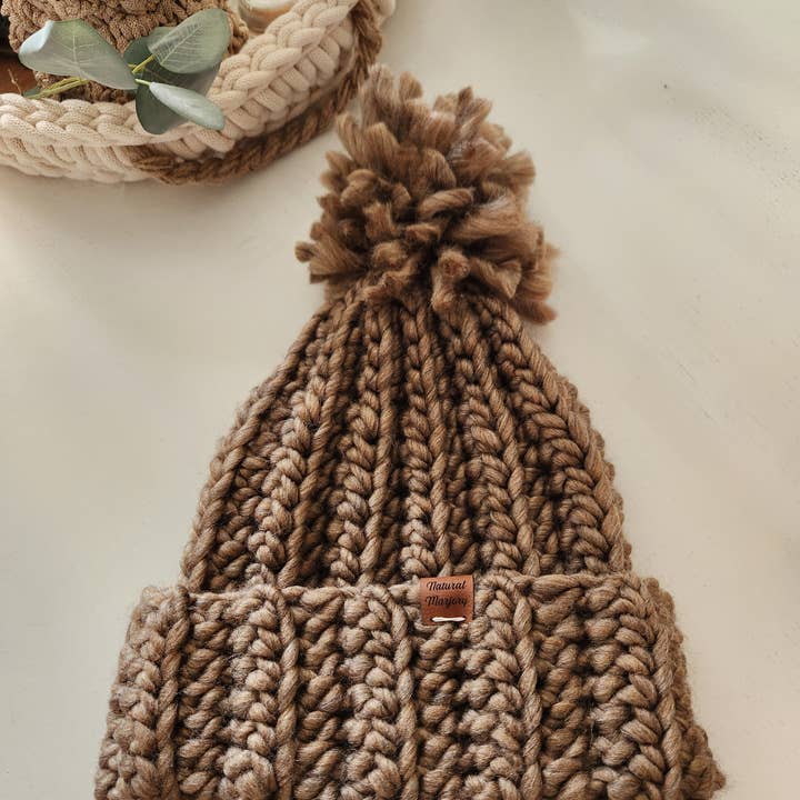Naturalmarjory - Wholesale Beanie - Women's - Chunky knit hat. Pompom hat6