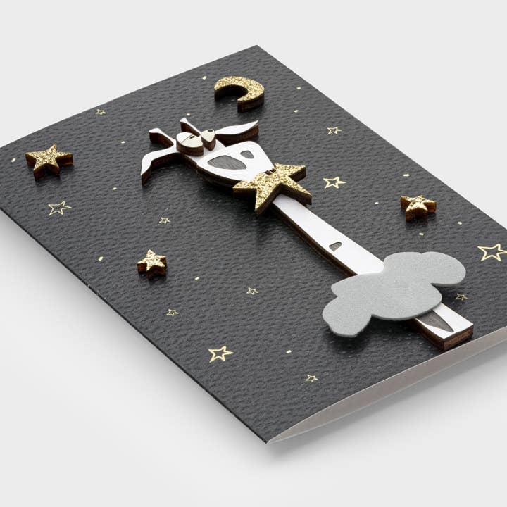 3D Wooden Giraffe Greeting Card – Handmade Animal Birthday for wholesale by PESKOVOI