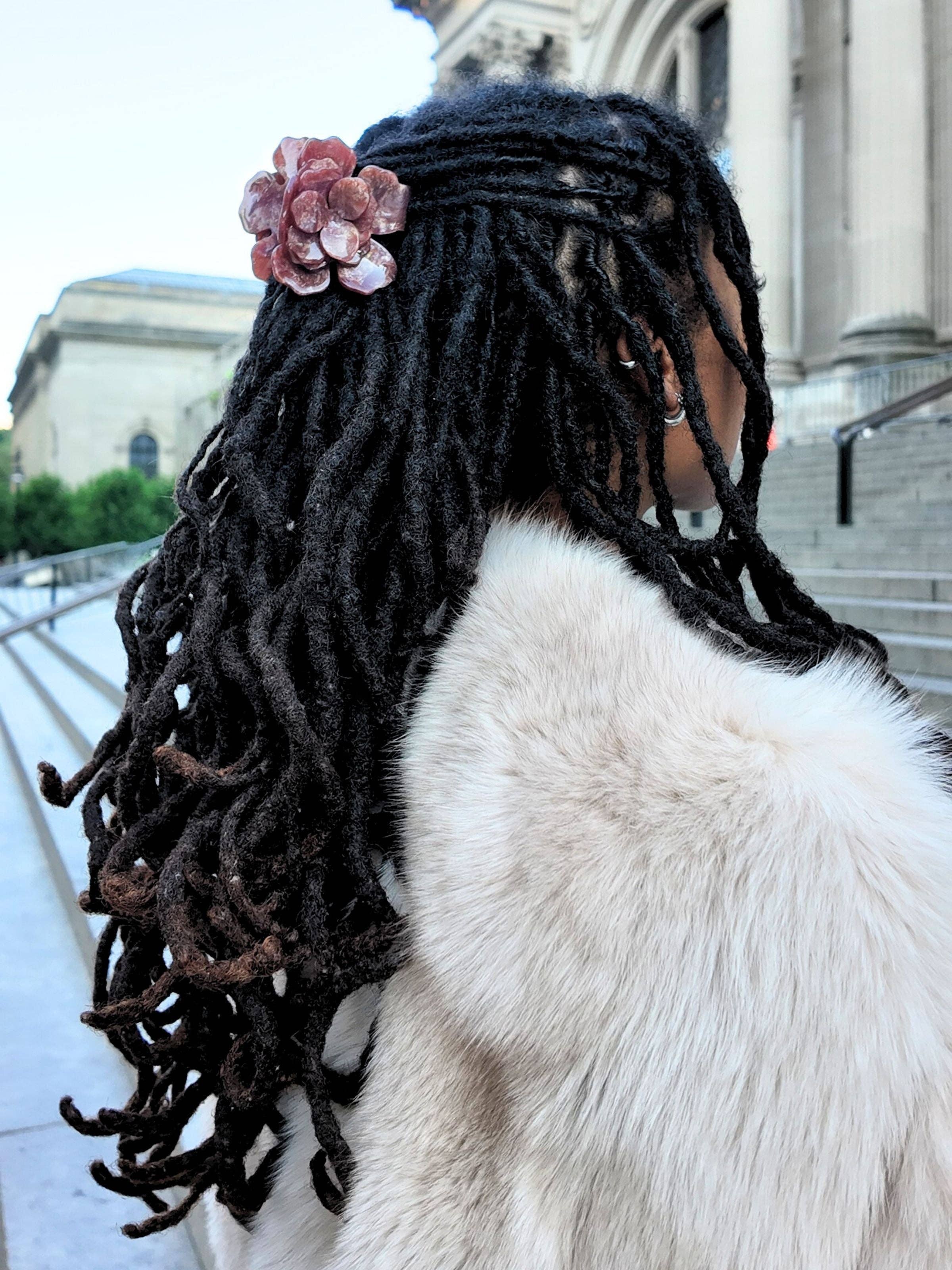 Solar Eclipse - Wholesale Hair Clip - Women's - Handmade Origami Gardenia Flower Claw Hair Clip6