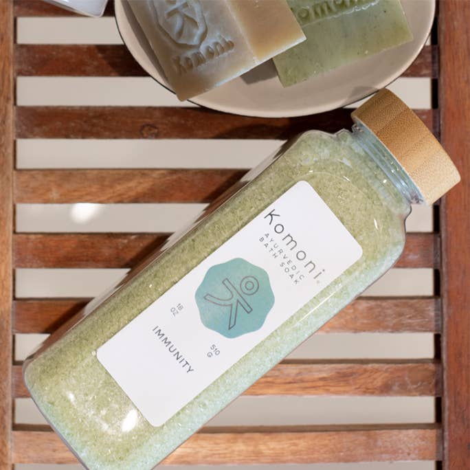 Komoni Natural Wellness + BodyCare - Vendita all'ingrosso Sali da bagno - Komoni Immunity Saline da Bagno Ayurvedico2