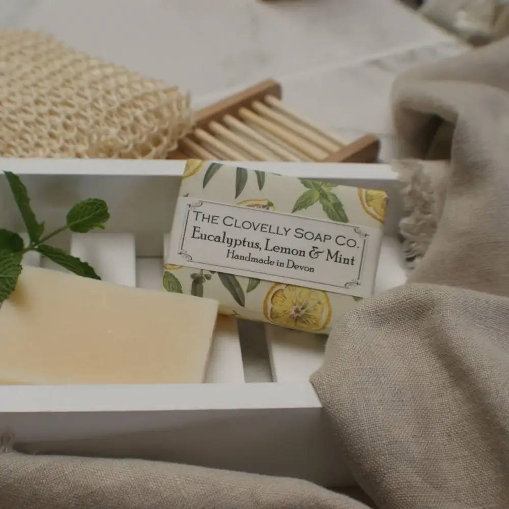 The Clovelly Soap Company – Engroshandel Sæbestykke – Eucalyptus, Citron & Mint Sæbe1