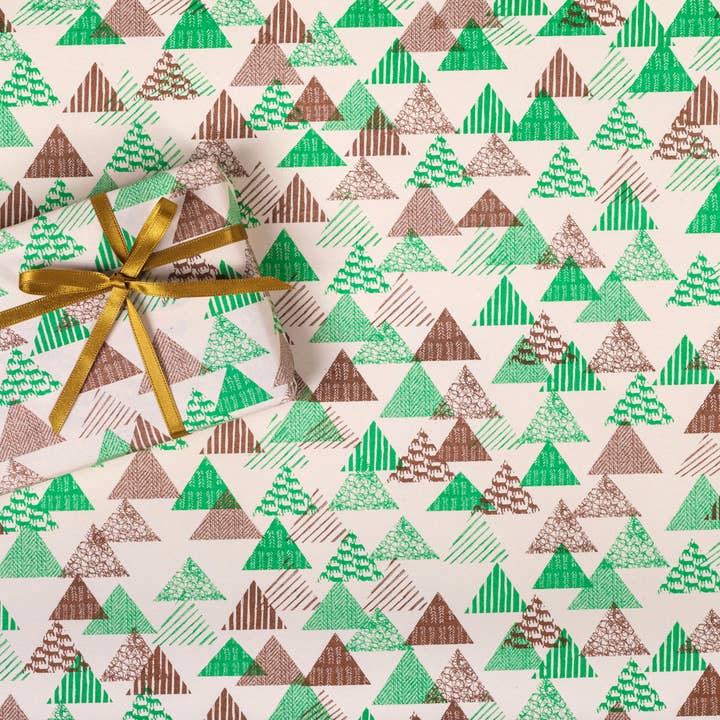 Papier cadeau Green Triangle pour la vente par REGARO PAPIRO