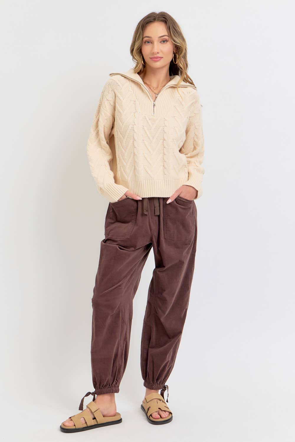 Sweet Lovely by Jen – wholesale Lounge Sweatpants/jogging bottoms – Women's – CORDUROY PULL-ON-PANTS/JOGGER46