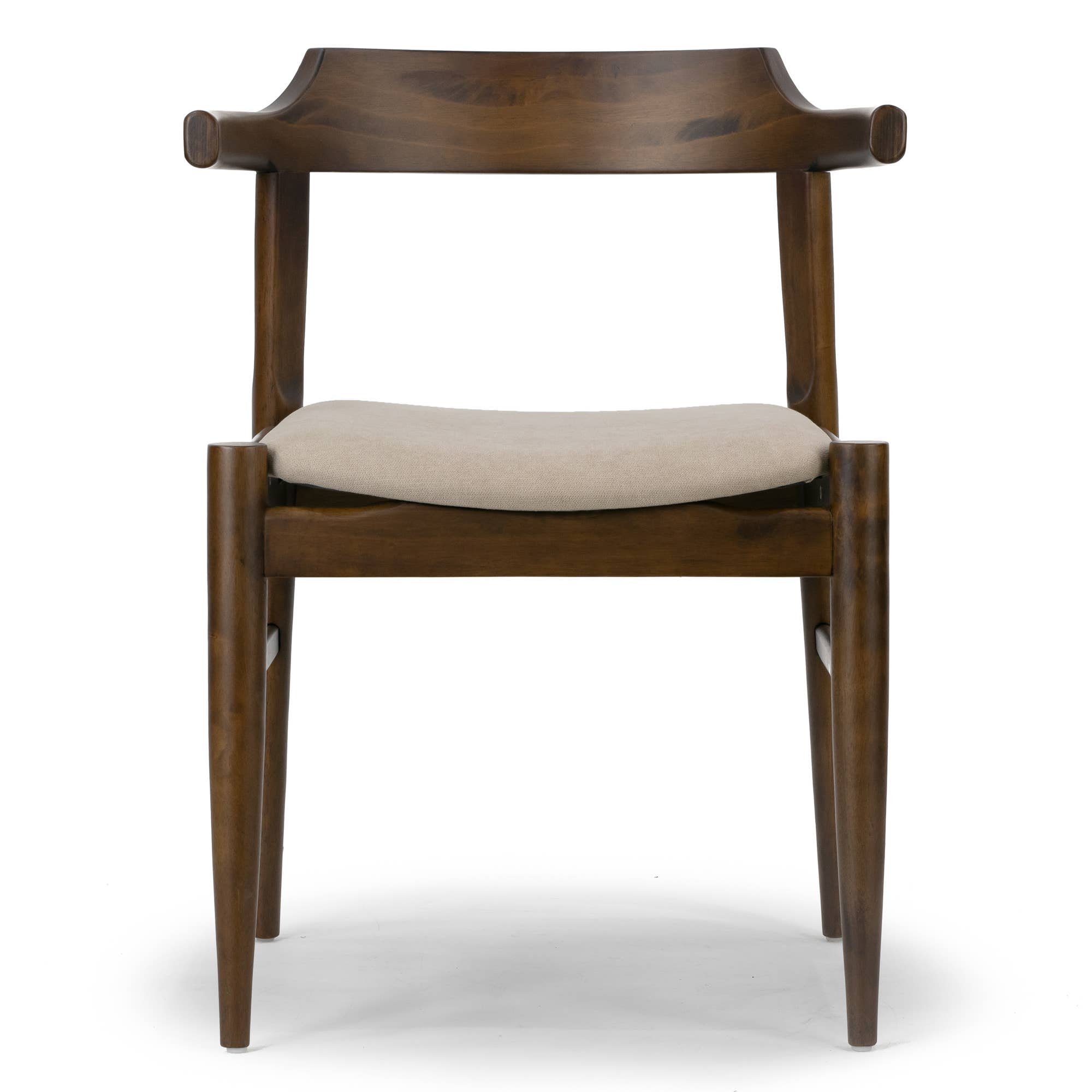 Glamour Home - Wholesale Chair - Set of 2 Atlas Retro Modern Curved Back Wood Chairs3