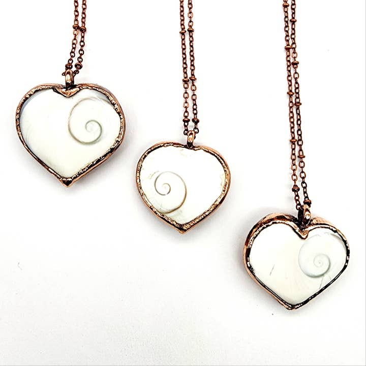 Shiva-oog Hart Ketting // Electrogevormde Sieraden voor wholesale door MergingMetals