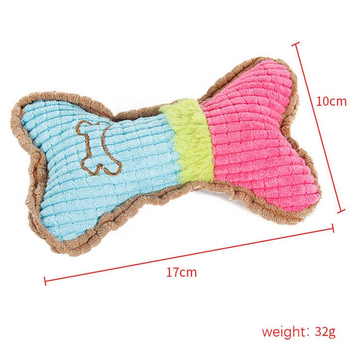 Toby Supply - Wholesale Pet Squeaky Toy - Dog - Pet Chew Squeaky Pet Toy Corn Cob Bone Design_CWMM5238