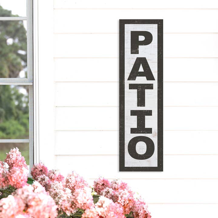 35x10 PATIO Indoor Outdoor Sign for wholesale by Kindred Hearts