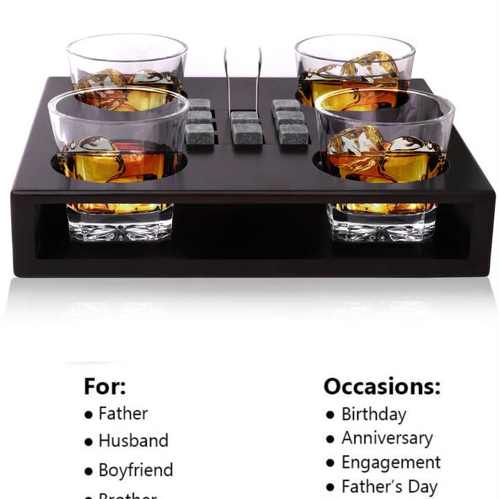 Bezrat Old Fashioned Whiskey Glasses Set for wholesale by Bezrat