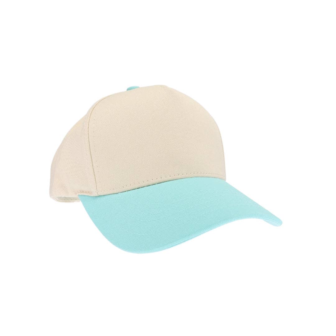 Mint KIDS Two Tone Canvas C.C Trucker Hat KDTCM0002 for wholesale on Faire