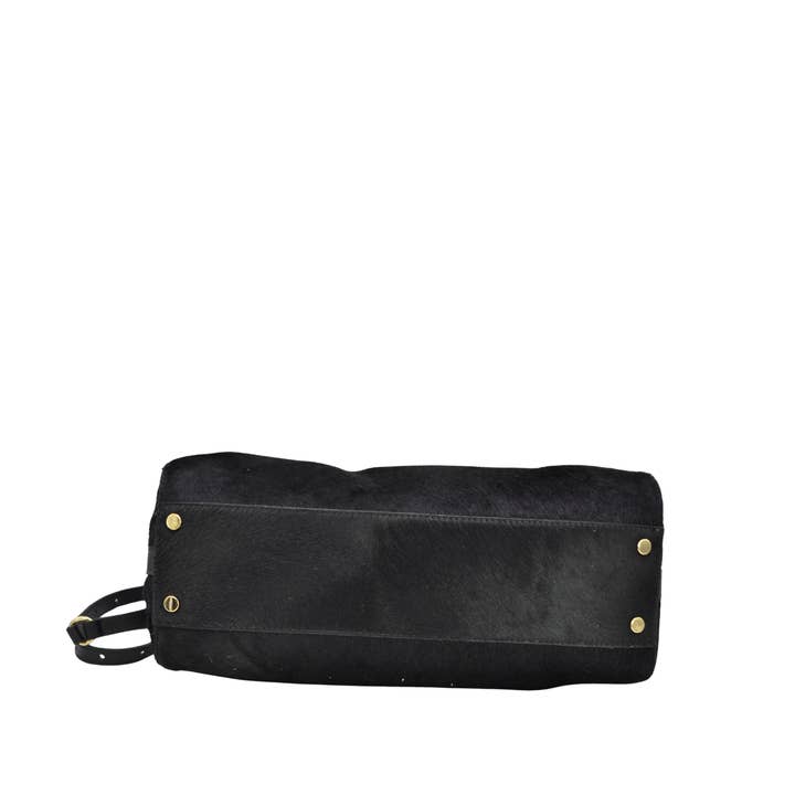 Claudia Firenze - Wholesale Top Handle Bag - Women's - Isa - Black Pony2