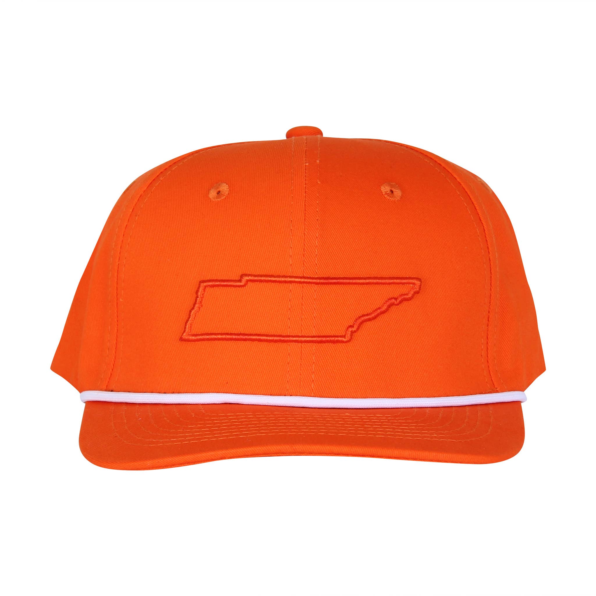 Barrel Down South - Wholesale Baseball Cap - Unisex - Orange/Orange Tennessee Outline Rope Hat1