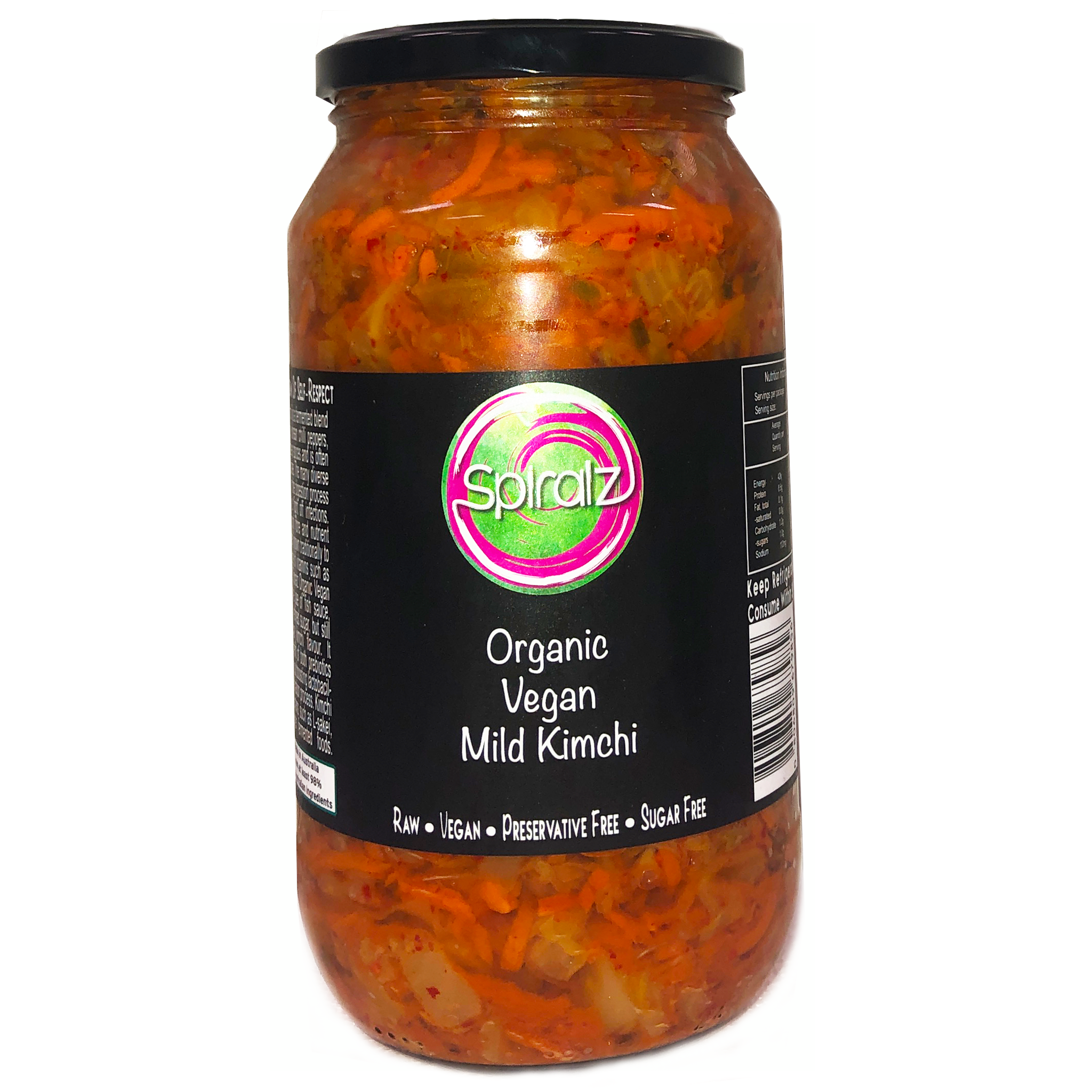Spiralz Fermented Foods – Großhandel Eingelegtes Gemüse – Spiralz Veganes Bio-Kimchi - Mild1