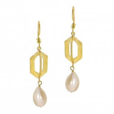 Pendientes Geo Perla para venta al por mayor de Kipepeo