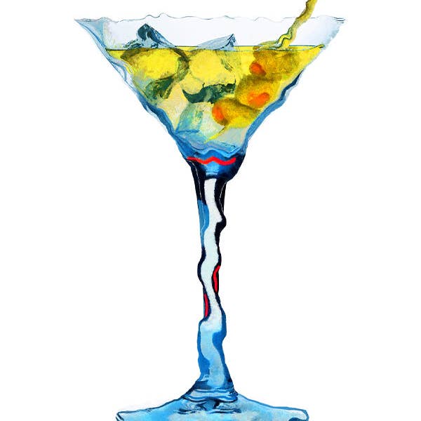 Filthy Dirty Martini for wholesale by Drunk Girl Art